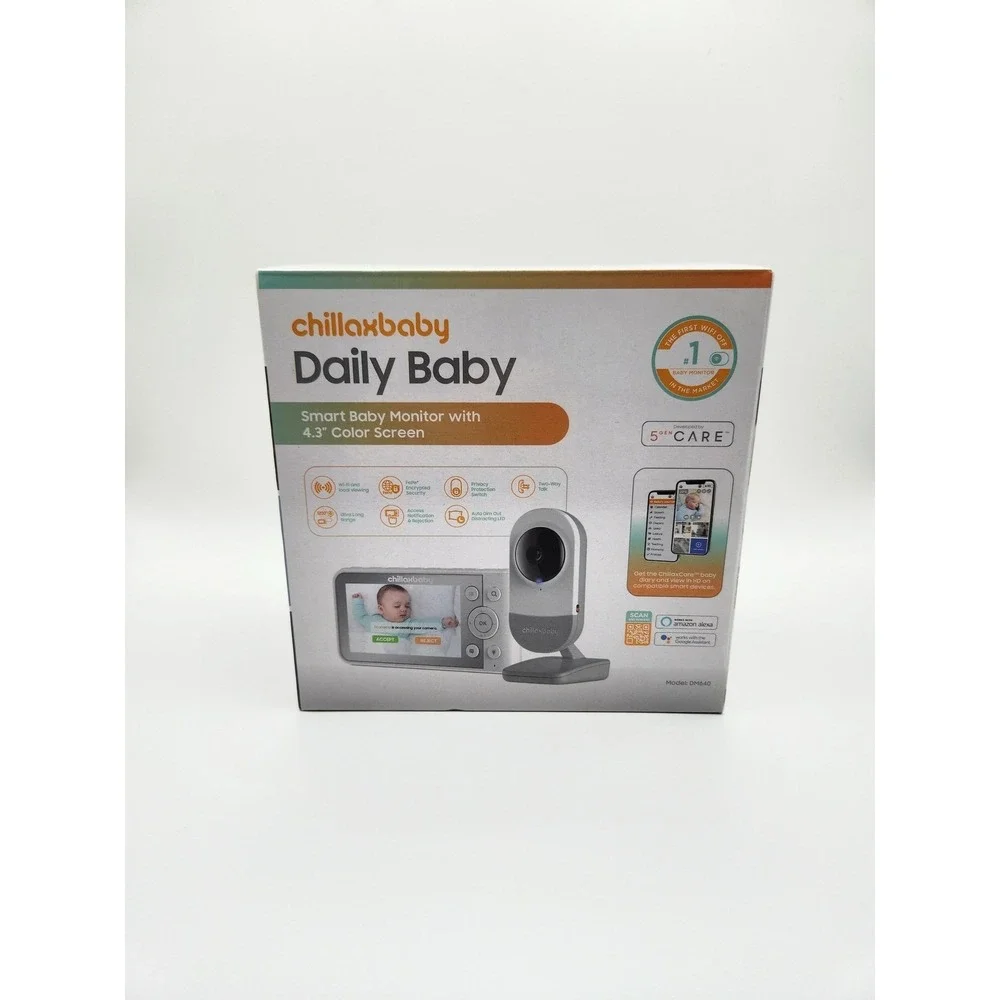 Chillaxbaby Daily Baby Smart Baby Monitor 4.3 Inch Color Screen WiFi